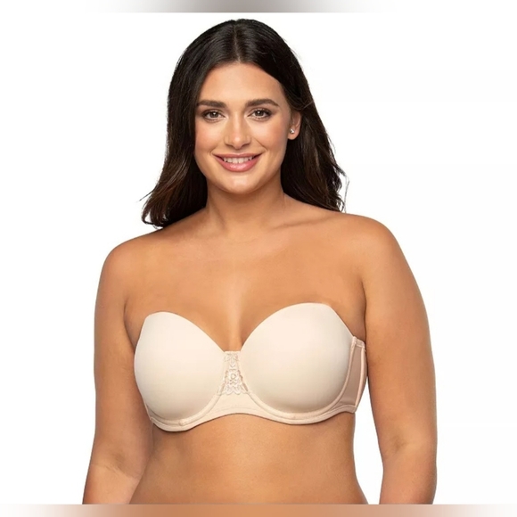 ⭐️5/$25 VF Lingerie Beauty Back Strapless Full Figure Underwire Bra 40DD - Picture 1 of 10